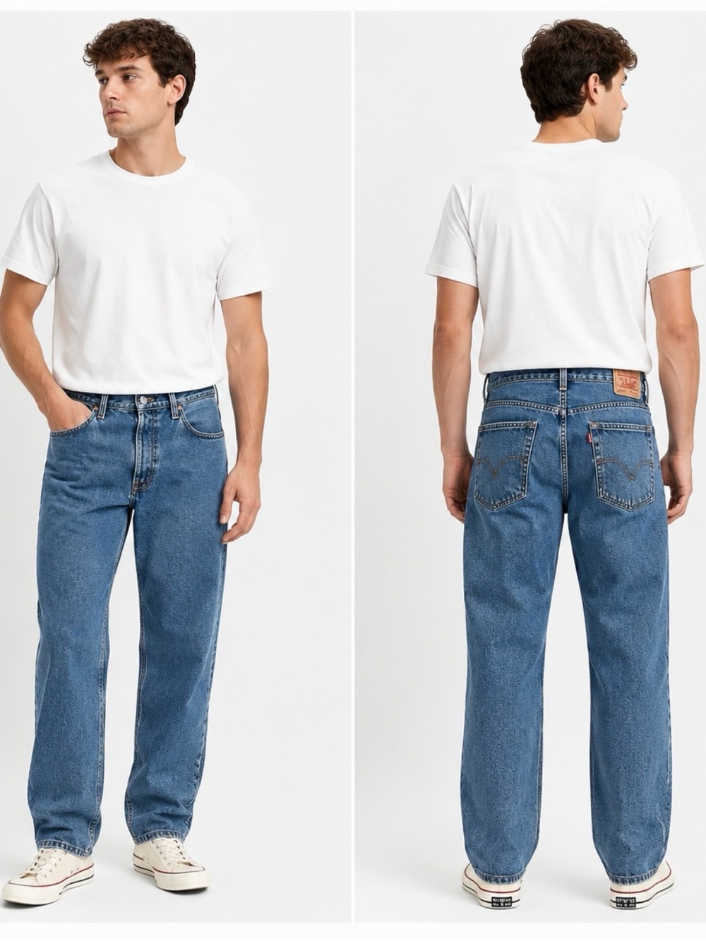 Levi’s 550 Relaxed Fit Straight Leg Jeans Medium Wash Men’s Denim 36x32